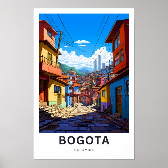 Affiche Bogota Colombia Travel Print (Devant)