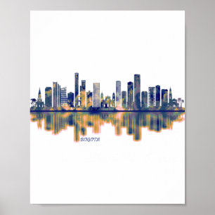 Affiche Bogota Skyline