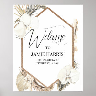 Affiche Bohême Désert Cabine de douche, Douche nuptiale