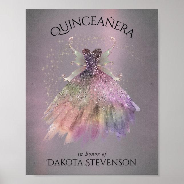 Affiche Bohême Fairy Ball Gown | Boudin Ombre (Devant)