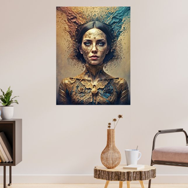 Affiche Bohemian Bliss : Golden Blue Dream (Salon 3)