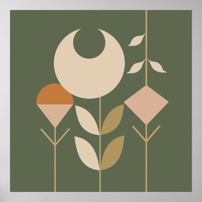 Affiche Boho Abstrait Lily (Devant)