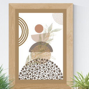 Affiche Boho Abstrait minimaliste