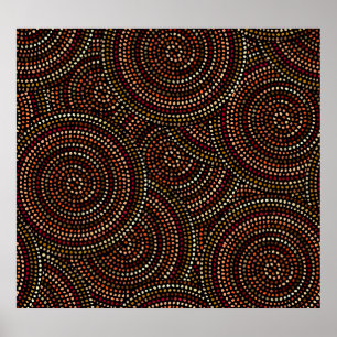 Affiche Boho Africain : Art Tribal Sans Seamless.