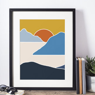 Affiche boho art moderne mur Imprimer