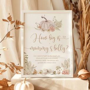 Affiche Boho automne quelle taille est maman's ventre jeu