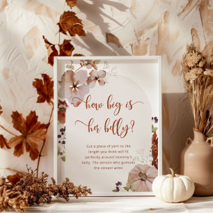 Affiche Boho automne quelle taille est maman's ventre jeu