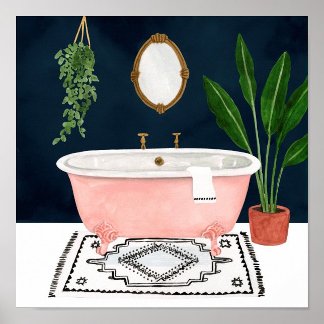 Affiche Boho Bath II (Devant)