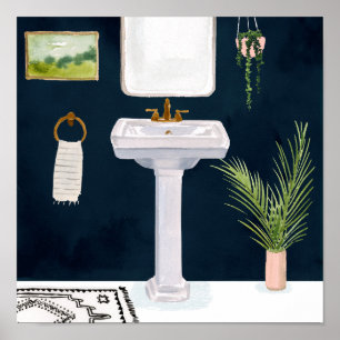 Affiche Boho Bath Sinks I