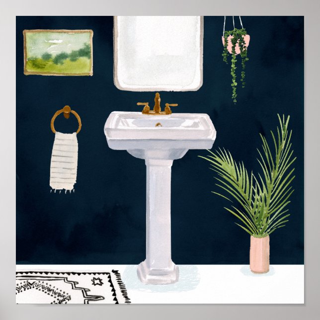 Affiche Boho Bath Sinks I (Devant)