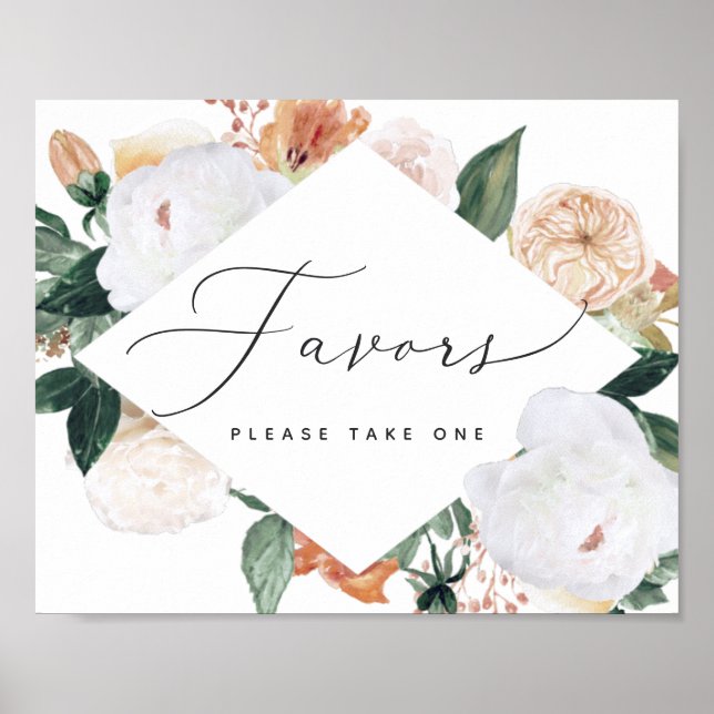 Affiche Boho Blooms Mariage Faveur Signal (Devant)