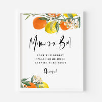 Boho Botanique Orange et Lemon Mimosa Bar