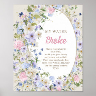 Affiche Boho Bouquet luxuriant Été rouillé Mon eau cassée