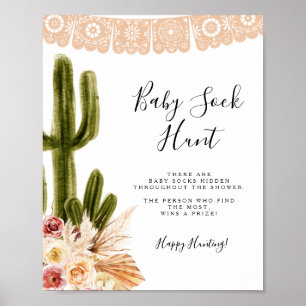Affiche Boho Cactus Taco à propos de l'amour Baby Chasse a