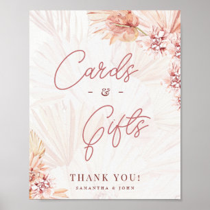 Affiche Boho Cards and Gifts Pampas Grass Table Wedding