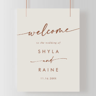 Affiche Boho Chic Bohemian Cream do-it-yourself Mariage Af