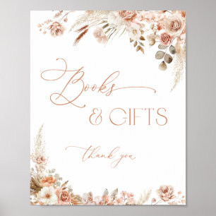 Affiche Boho Chic Livres et Baby showers cadeaux