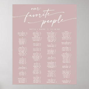 Affiche Boho Chic Rose Poussiéreuse Rose Imprimable Plan d