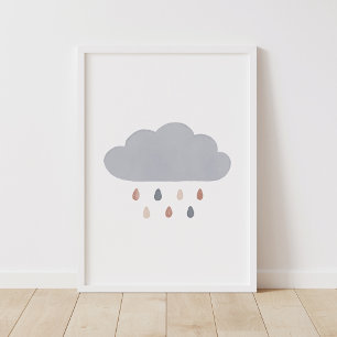 Affiche Boho Cloud Neutral Nursery Decor