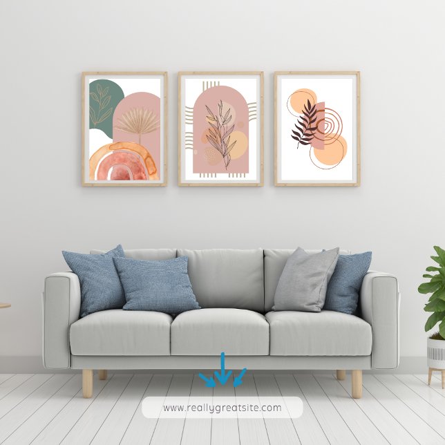 Affiche BOHO color Minimalist Circle (Créateur téléchargé)