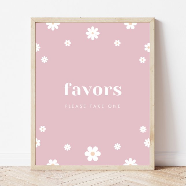 Affiche Boho Daisy Favore Signal de fête d'anniversaire (Créateur téléchargé)