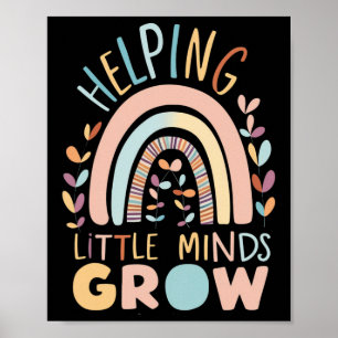 Affiche Boho de retour à l'école aider les petits esprits
