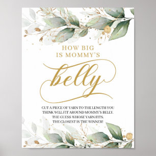 Affiche Boho en or Eucalyptus quelle est la taille du sign
