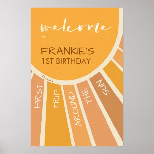 Affiche Boho Eté Premier Voyage Autour De L'Affiche de bie (Devant)