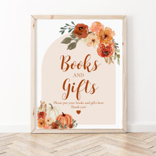 Affiche Boho Fall A Little Citrouille Automne Livres et Ca