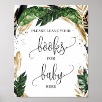 Boho feuilles tropicaux livres d'été pour bébé sig