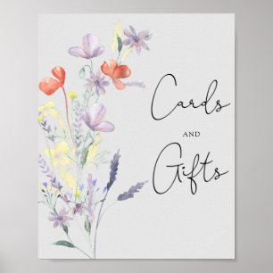 Affiche Boho Fleurs sauvages - Cartes et baby showers cade
