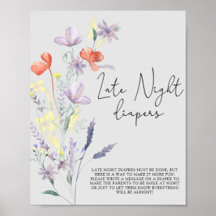 Affiche Boho Fleurs sauvages \ Late night couches jeu