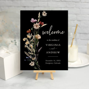 Affiche Boho Floral Welcome Wedding