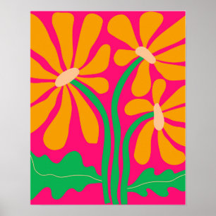 Affiche Boho Flower Wall Art