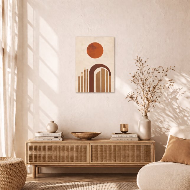 Affiche Boho Geometric Arch Minimal Terracotta Abstract (Créateur téléchargé)