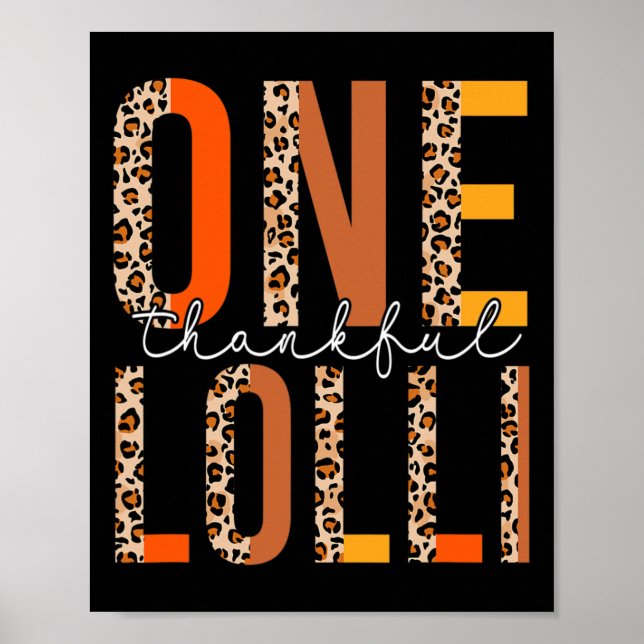 Affiche Boho Leopard One Thankli Lolli Fall Vibes Thanksg (Devant)