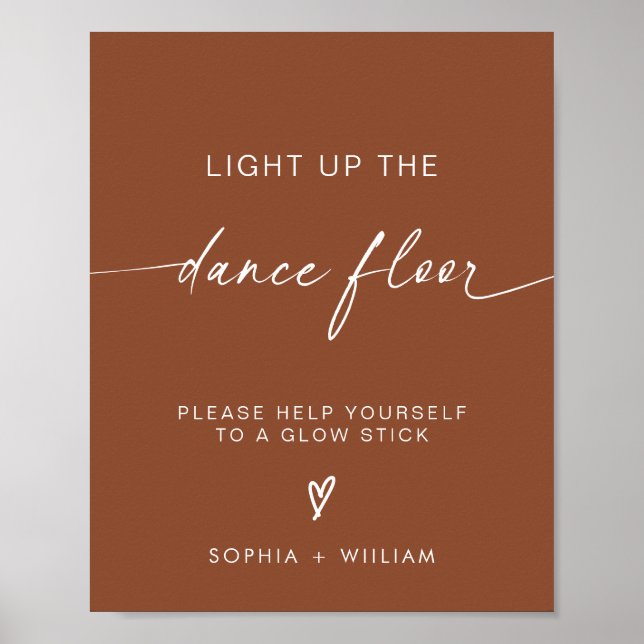 Affiche Boho Light Up the Dance Floor | Stick Llow Stick (Devant)