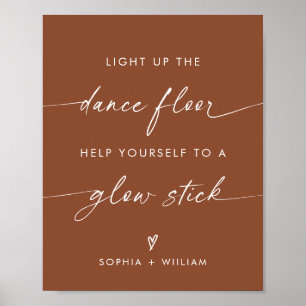 Affiche Boho Light Up the Dance Floor   Stick Llow Stick
