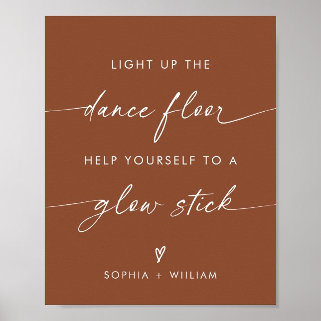 Affiche Boho Light Up the Dance Floor | Stick Llow Stick (Devant)