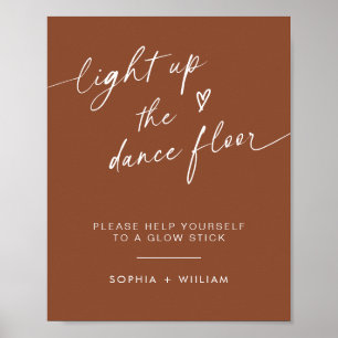 Affiche Boho Light Up the Dance Floor   Stick Llow Stick