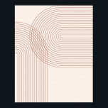 Affiche Boho milieu du siècle moderne Vintage ligne Rainbo<br><div class="desc">Boho Mid Century Vintage Line Double Arc Arc Arc Arc Arc Arc Arc 4</div>