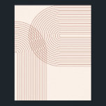 Affiche Boho milieu du siècle moderne Vintage ligne Rainbo<br><div class="desc">Boho Mid Century Vintage Line Double Arc Arc Arc Arc Arc Arc Arc 4</div>