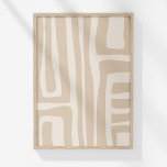 Affiche Boho Moderne Muted Beige Neutre Art Abstrait<br><div class="desc">Apportez une touche d'art sophistiqué à votre espace avec l'affiche "Boho Modern Muted Beige Neutral Abstrait Art Poster". Cette pièce saisissante présente un design complexe de lignes dessinées à la main qui évoque la complexité d'un labyrinthe ou d'un motif tribal, dressé contre un subtil arrière - plan sable-beige. L'interaction des...</div>