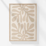 Affiche Boho Muted Beige Neutral Botanical Art Abstrait<br><div class="desc">Transformez votre espace avec l'élégance sereine de "Boho Muted Beige Neutral Botanical Abstrait Art Poster". Cette pièce raffinée présente un design botanique abstrait avec des feuilles beiges et muets posés sur un arrière - plan doux sable-beige. Le subtil jeu de tons beiges clairs et foncés crée un effet harmonieux et...</div>