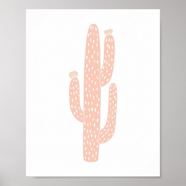 Affiche Boho Neutral Blush Cactus Cactus Cactus Décor Nurs (Devant)