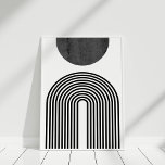 Affiche Boho noir et blanc Sun et Rainbow Wall Art<br><div class="desc">Boho noir et blanc Sun et Rainbow Wall Art</div>