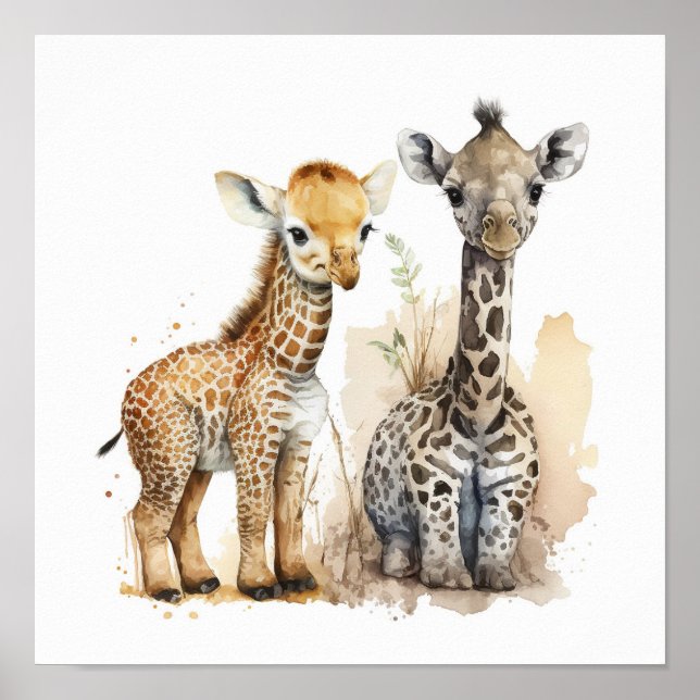 Affiche Boho Nursery Scène Décale murale (Devant)