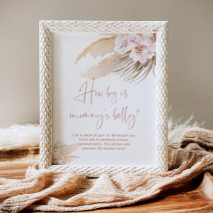 Affiche Boho pampas herbe quelle taille est le jeu du vent