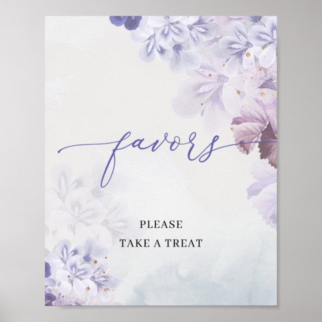 Affiche Boho Printemps violet roux bleu rose pâle fleurs f (Devant)