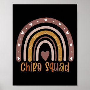 Affiche Boho Rainbow Chiro Squad Chiropracteur Docteur Chi